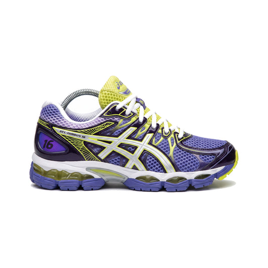 ASICS GEL-NIMBUS 16 Purple Day — profil, fond blanc